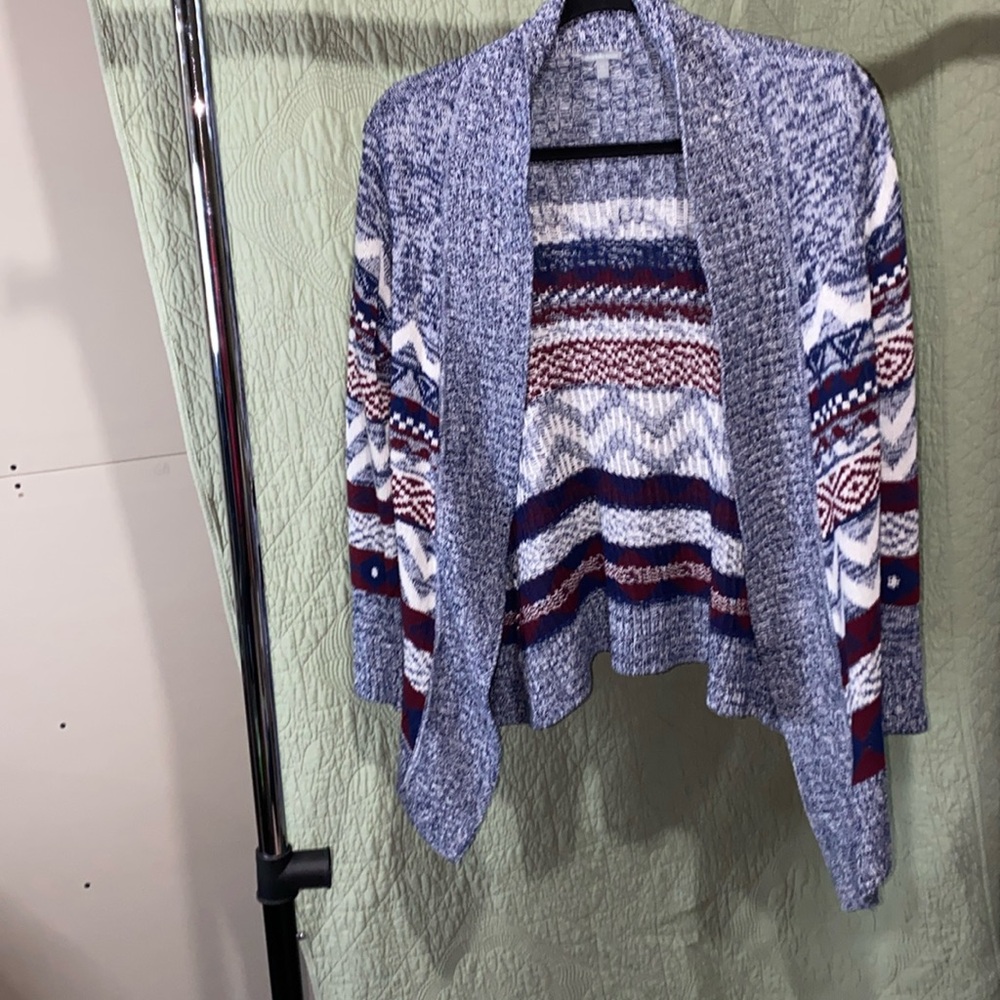 CHARLOTTE RUSSE Cardigan,Knitted,Multi Coloured, (Size M), Multi Blend ~6463-001